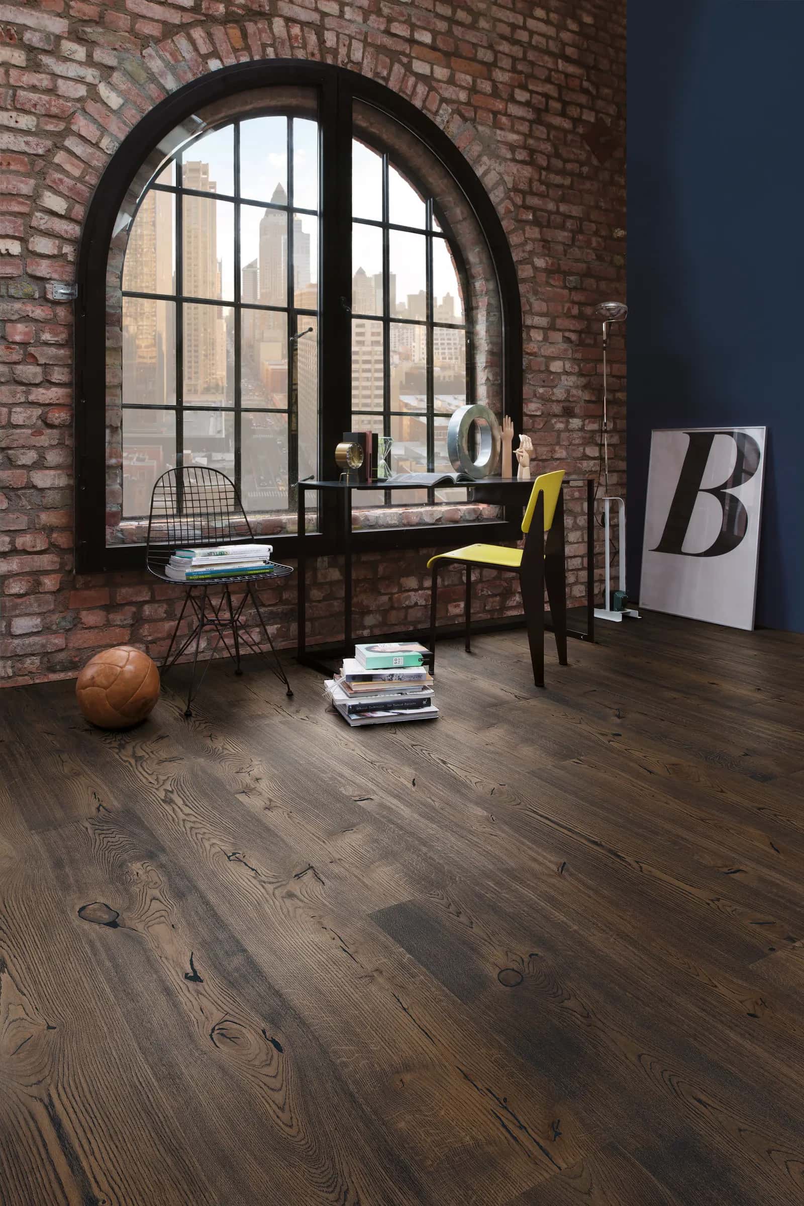 Boen Urban Oak Antique Brown — donker eiken Castle-plank
