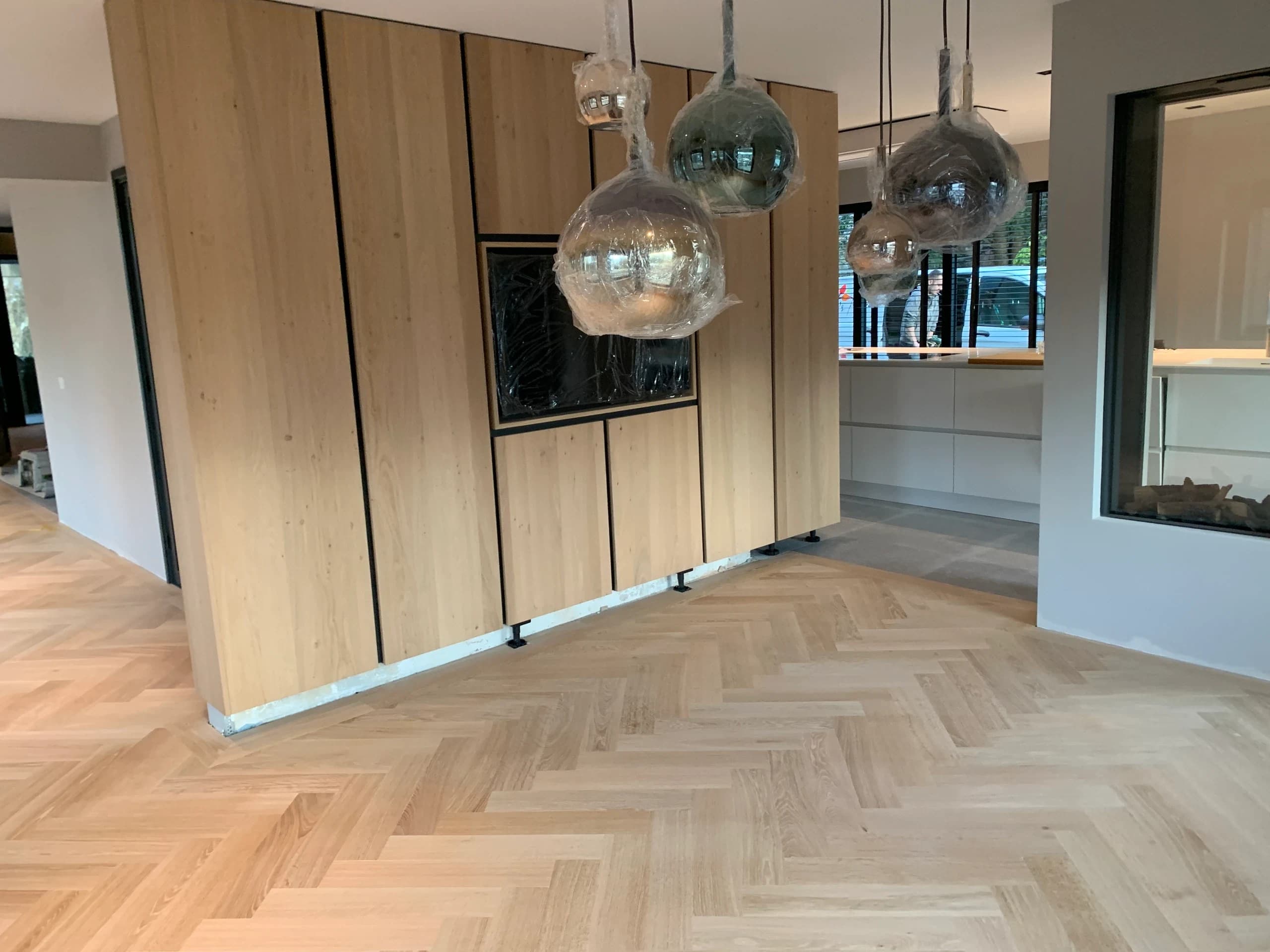 Visgraat doorlopend in de keuken, Nieuwegein